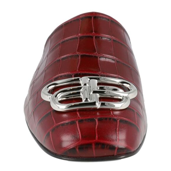 Balenciaga Croc Embossed Leather Cosy BB Mule - Picture 4 of 6